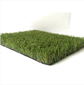 China Straight Field Olive Garden Artificial Grass Double Wave Shape factory