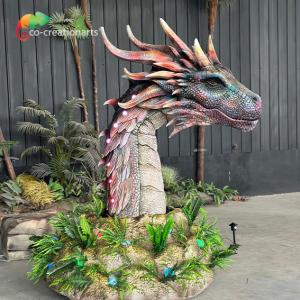 China Animatronic Dragon Theme Park Decoration Life Size Realistic Dragon Model factory