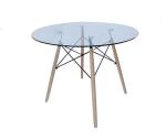 North Europe EAM toughened glass table household simple modern fashion rice