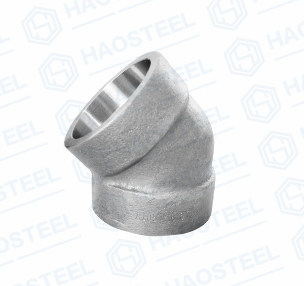 DN6 Stainless Steel Threaded Forged Socket Elbow Sch5 201 Grade