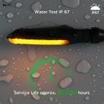 Motorcycle LED Turn Signals Waterproof 2 Pieces Mini Running Light Indicators
