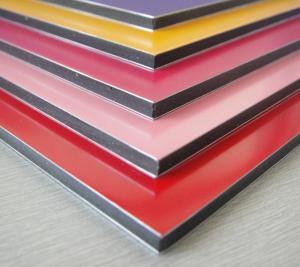 China 3003 Series Dupont Polymer Adhesive Silver Color 5mm Aluminum Exterior Commercial Building Wall Panels factory