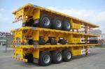 3 Axle Flatbed / Platform Semi Trailer for 20 FT/40FT/45FT Container Cargo
