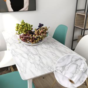 China Apartment Cream Marble Effect Wallpaper Bedroom 60cm*10m Moisture Proof factory