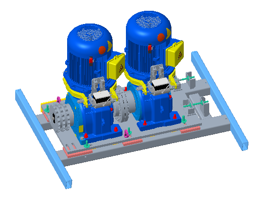 EC 203 Escalator Machine Replacement IE3 480v Motor Energy Efficiency