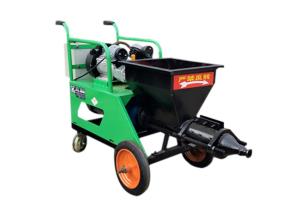 China Hydraulic ISO9001 Plaster Mixer Machine Movable Plunger Green factory