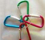 Fashion high quality metal promotion aluminum clip wholesale carabiner D shape