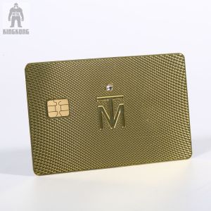 Innovative Brass Personal Metallic Gold Business Cards Different Pattern Option