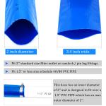 2 Inch by 100-Feet- General Purpose Reinforced PVC Lay-Flat Discharge and