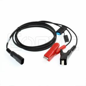 China External Battery Power Supply Cable Alligator Clips SAE 12V For Trimble Topcon Leica factory