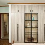 Sliding Bedroom OEM PVC Wardrobes Modular Modern Wooden
