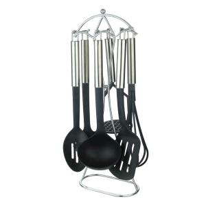 China Sustainable 9 PCS Nylon Kitchen Tool Set for Cooking Heat Resistant up to 210 Degrees factory