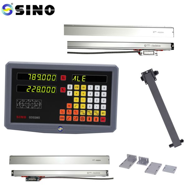 TTL 2 Axis Digita Readout Test Instrument System SINO SDS 2MS DRO Kits Glass