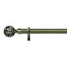 Buy cheap Metal Electroplating Curtain Rods Set With Ball Shape Iron Finials from wholesalers