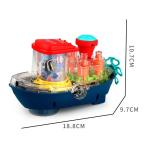 Underwater World Puzzle Toy Electric Universal Transparent Gear Boat Items