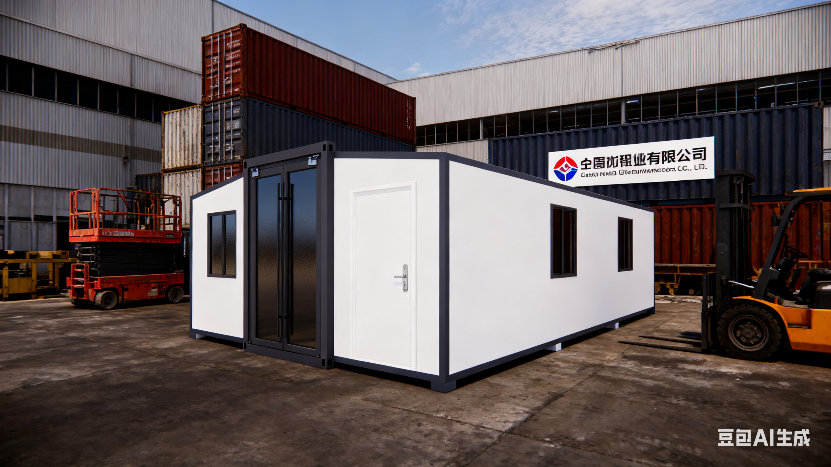China 3.75 Tons 56 Square Meters Prefab Folding House with More Than 30 Years Lifespan and Foldable Container House Design factory