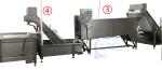 Stable 380V Seafood Processing Plant , Multipurpose Shrimp Deheading Line