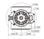 2300W Diameter 300MM AGV Wheel Motor Drive Horizontal Two-Wheel Planetary Series