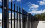 Customized Black Zinc Steel Metal Garrison Fence Panels Maintenance Free