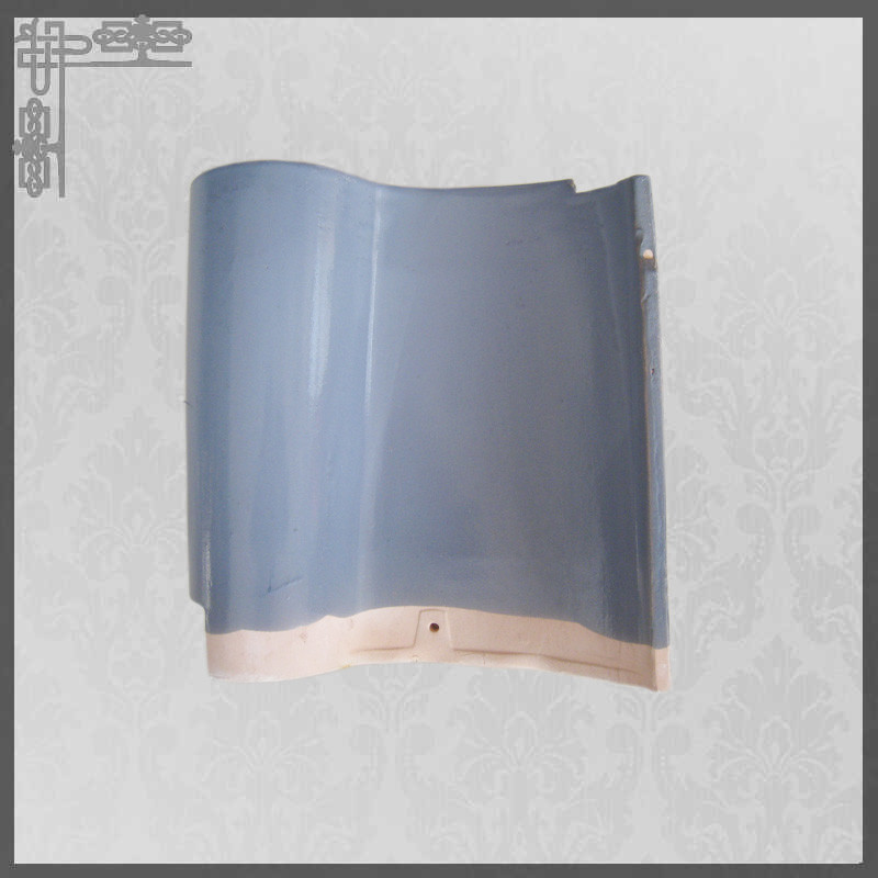 Blue Glazed S Type Ceramic Roof Tiles Building Construction Material
