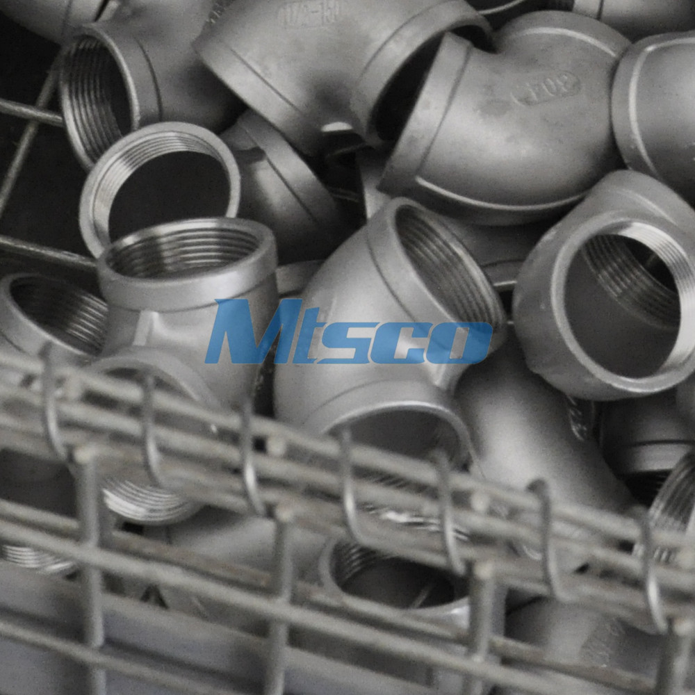 1'' NPT 150 ASTM A351 90 Degree Elbow Pipe 304 Seamless Casting Pipe Fittings