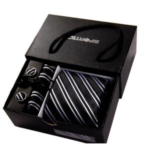 China Business Silk Necktie with hanky with cuff-link factory