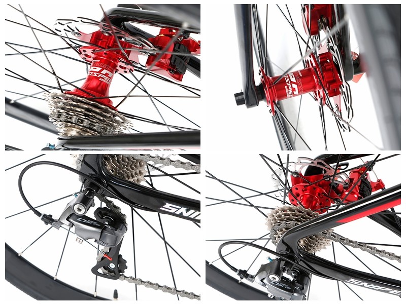 Thru Axle Disc Brake Frame Carbon Fiber Road Bike TIAGRA 20 Speed