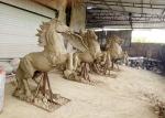 Animal Statue Life Size Fiberglass Horse With Wing Statue For Mall Decoration