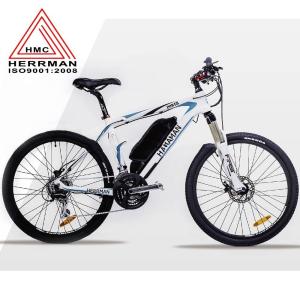 China Carbon Fiber Frame Off Road Electric Mountain Bikes With 48V 10.4Ah Lithium Battery factory