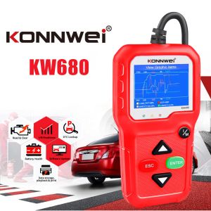 KW680 Konnwei Scan Tool Enhanced Handheld Obd2 Scanner CE RoHS Certificate