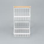 Sustainable Fruit Bowl Bread Basket Kitchen Metal Wire Storage Rack 2 Tier