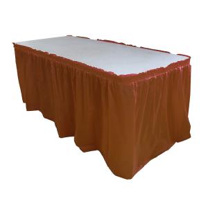 China Polyester Banquet Table Skirts , Wedding / Engagement Party Decorations factory