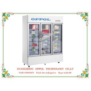 China OP-800 CE Certification R134a Refrigerant Single-temperature Display Cooler factory