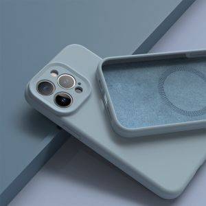 Soft Touch Liquid Silicone Case Shockproof Magsafe Silicone Case Scratch