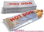Foil Hot Dog Wrapper, Insulated Grease Resistant Hot Bag Sleeves, Foil Paper Hot