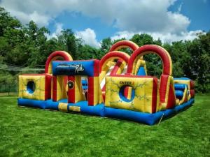 China Adventure Backyard Obstacle Course Bounce House Kids Fun Obstacle Course Jumpers factory