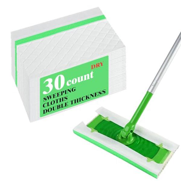 Highly Absorbent White Dry Sweeping Cloths Quick Cleaning Disposable Dry