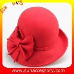 Fashion 100% Australia wool felt ladies hats from Sun Accessory