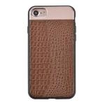 PC+TPU+Metal Simple Business Splicing Crocodile Pattern Back Cover Cell Phone
