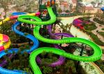 Water Park Spiral Water Slide Customized Colors For Water Sport Games
