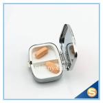 Zinc Alloy Custom Lockable metal pill box Traveling Promotional Gifts Square