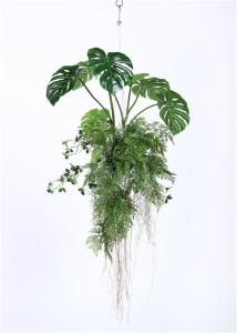 China Ideal Imitation Hanging Plants , 70CM Fake Hanging Plants Tabletop Ornaments factory