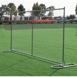 Diamond Mesh Temporary Fence 6x10ft Removable Chain Link Fence