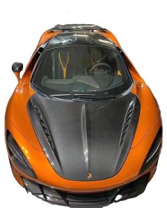 China For McLaren 720S Carbon Fiber Hood 720S Upgraded Top-style Carbon Fiber Hood Engine Cover factory