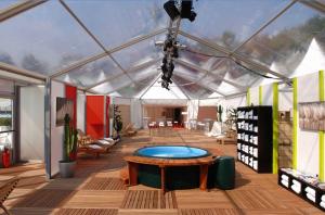 China 500 People Event Party Clear Span Structure Tent For Restaurant factory
