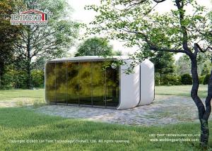 China 8m Glass Inflatable Capsule House Glamping Tents For Stores factory