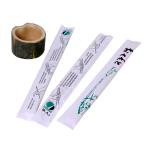 Custom printed opp wrapped disposable bamboo chopsticks 18cm 21cm 23cm