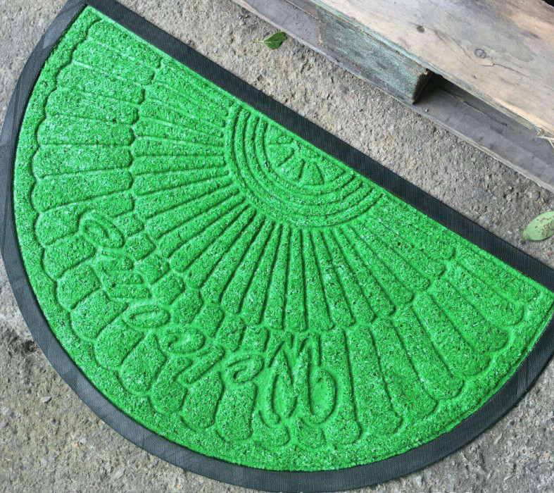 Polypropylene embossed anti slip rubber door mat Embossed floor mat