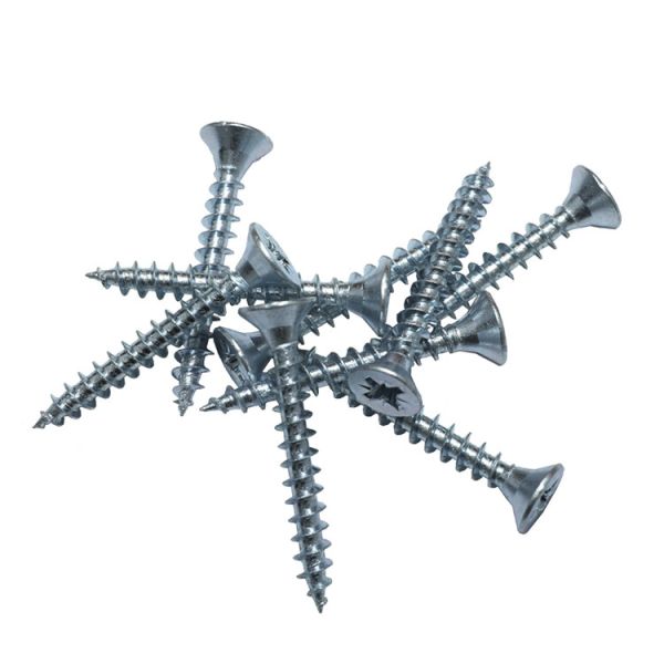 China White Zinc Plated Countersunk Head M4 Self-Tapping Screw factory