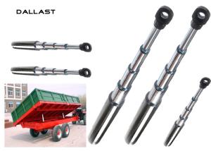 China Heavy Duty Dump Trucks Long Stroke Telescopic Hydraulic Cylinder factory